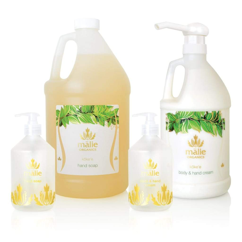 koke’e eco-refill hand soap + body cream set - Home