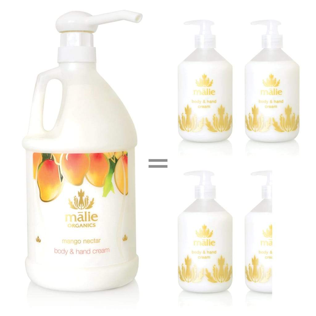 mango nectar eco-refill hand soap + body cream set - Home