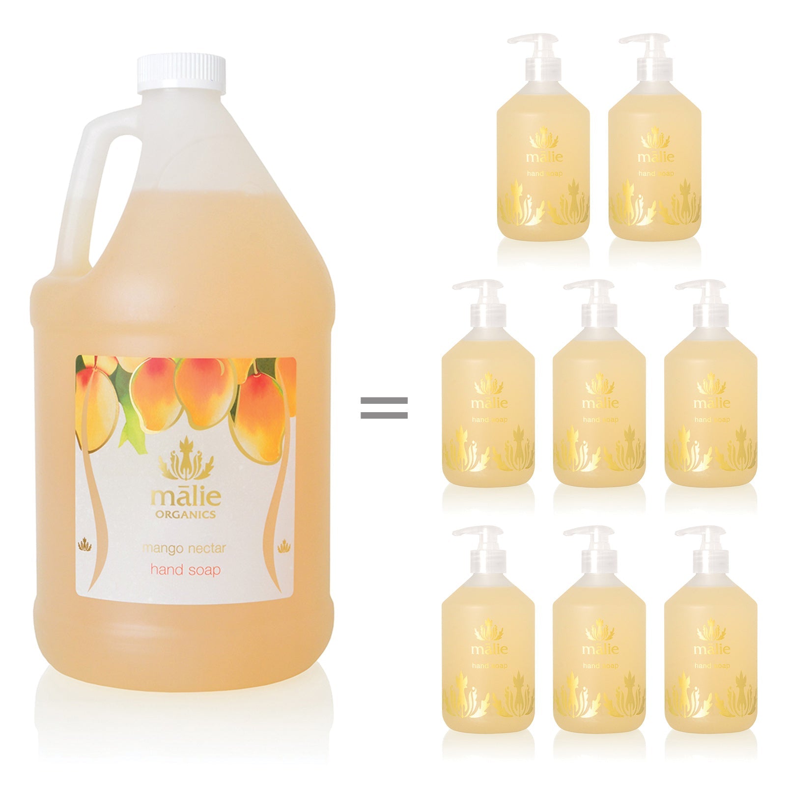 mango nectar eco-refill hand soap + body cream set - Home