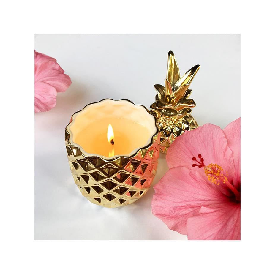 pineapple soy candle - Home