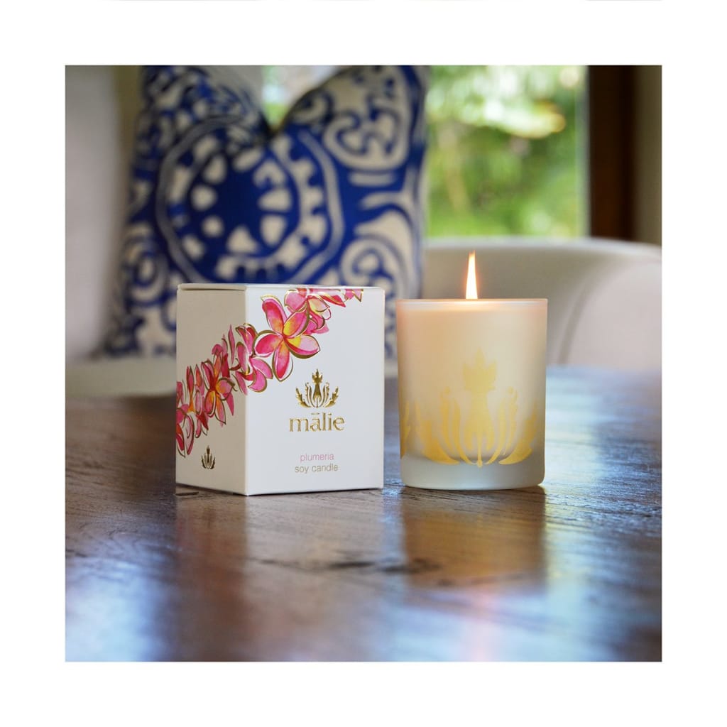 plumeria soy candle - Home