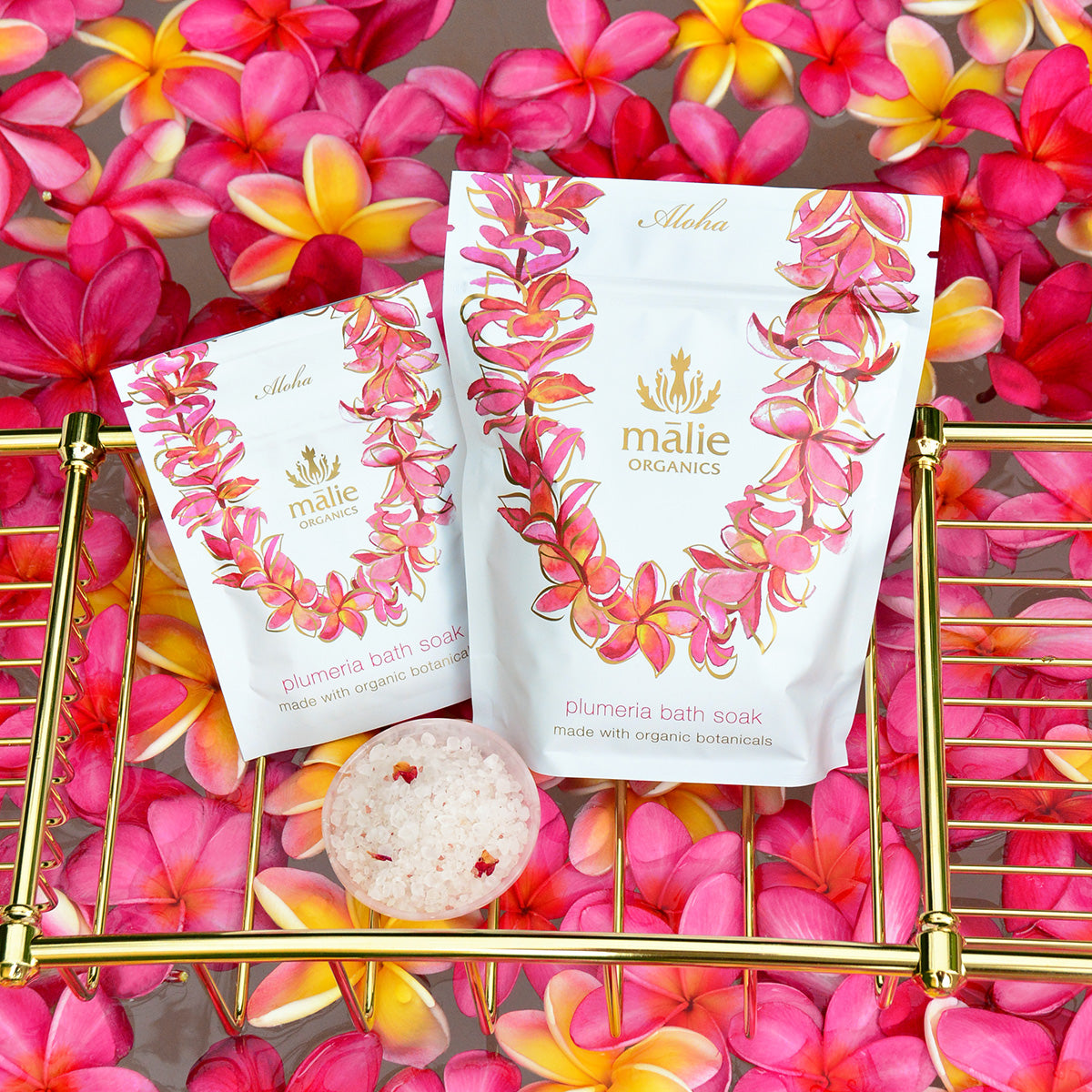 plumeria therapeutic bath soak mini