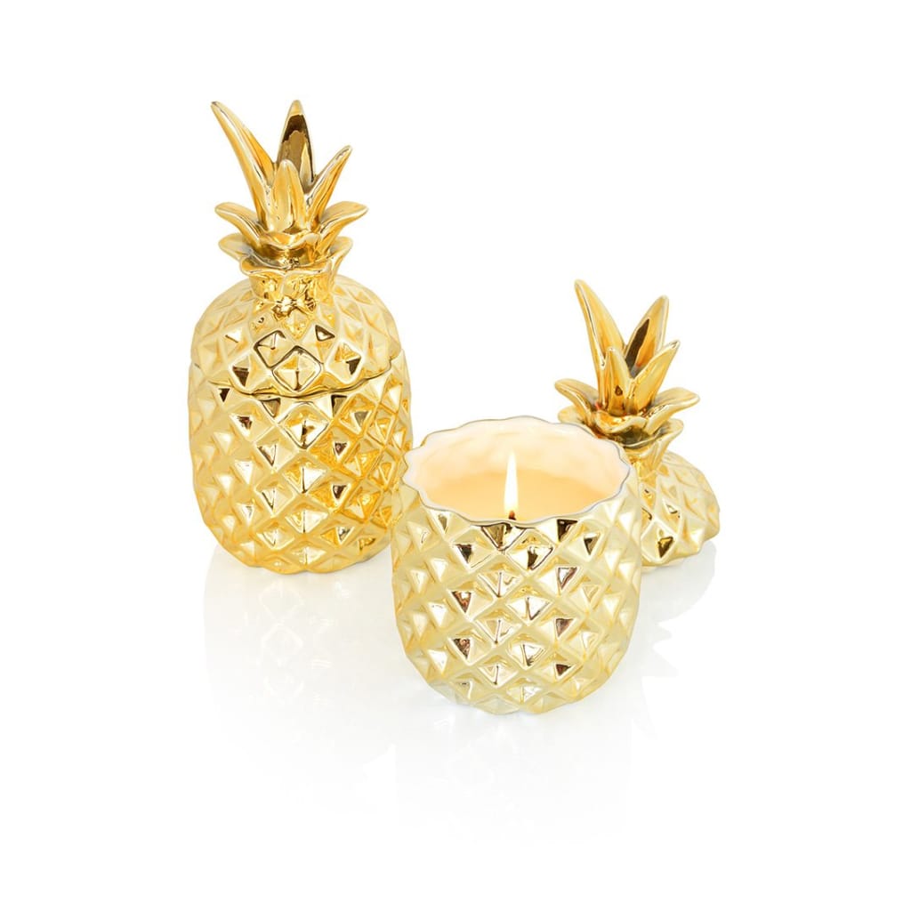 pineapple soy candle - Home