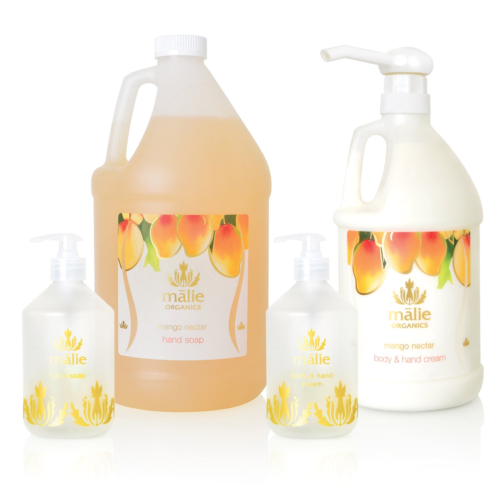 mango nectar eco-refill hand soap + body cream set - Home